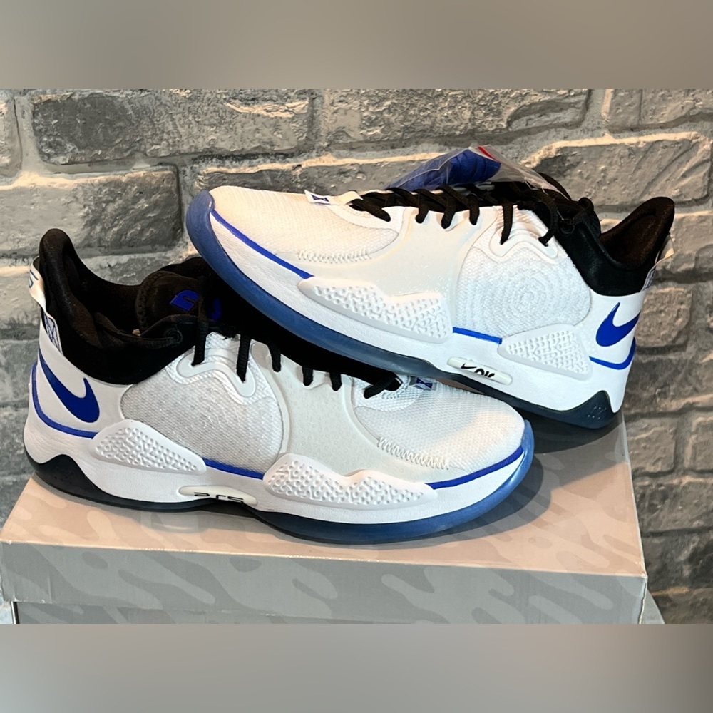 Nike PG 5 PlayStation White Size 10 basketball sneakers new DS